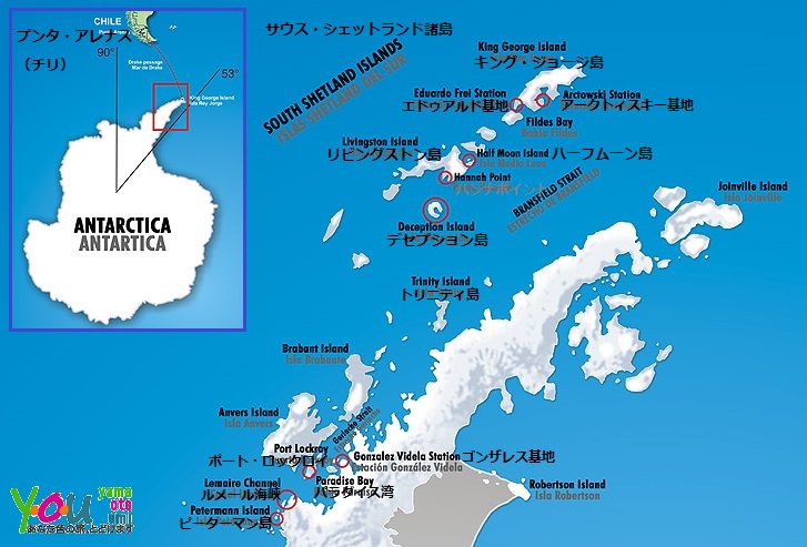 南極フライ＆クルーズ 地図2